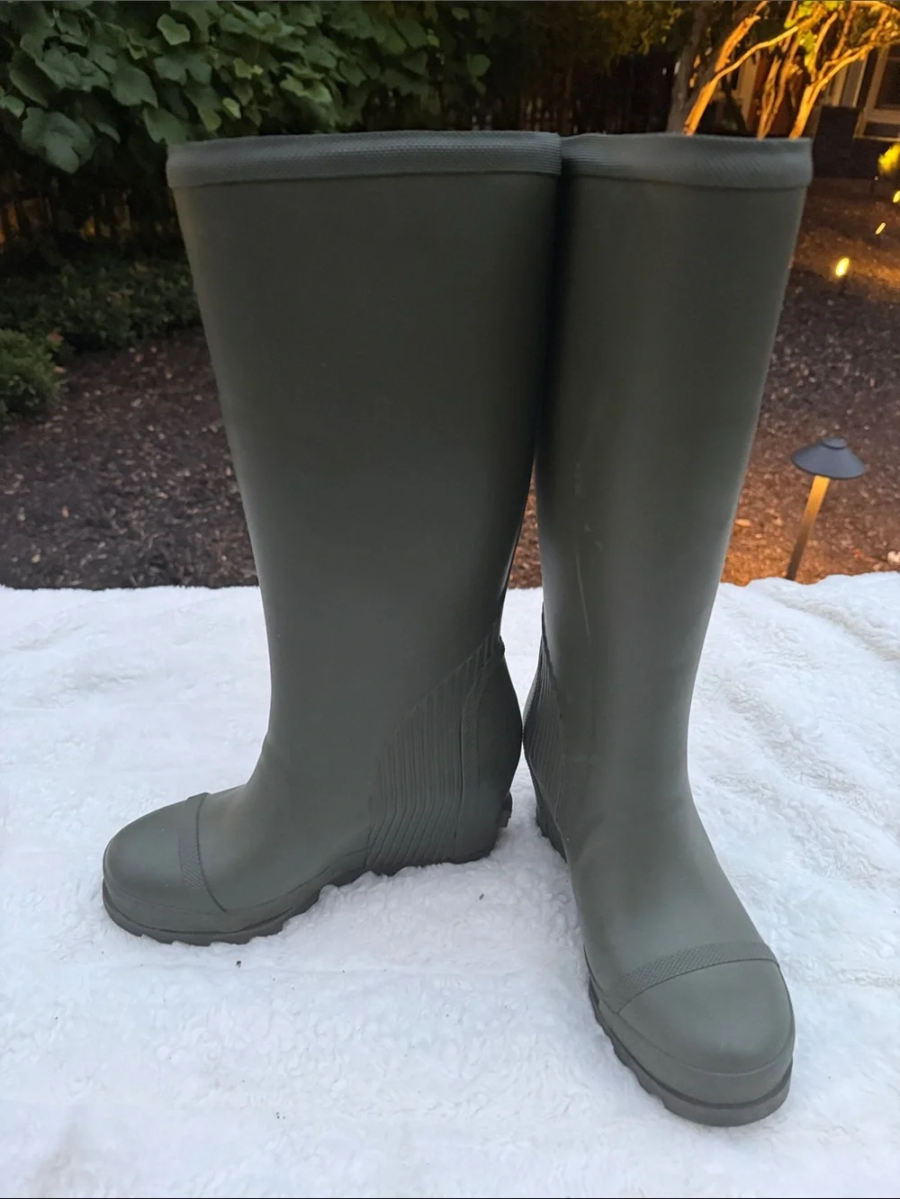 Sorel Olive Green Women's Tall Rain Boots